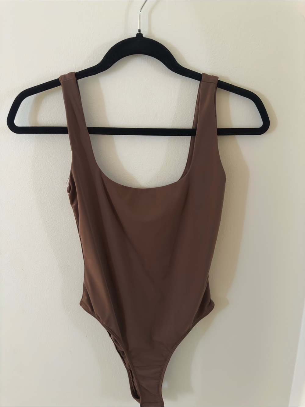 SHEIN Brown Scoop Bodysuit